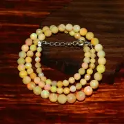 Ethiopian Opal Beads Faceted Opal Balls Beaded Necklace Jewelry Real Fire 1171
