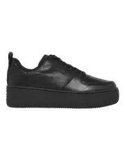 [Windsor Smith] Racerr Leather Flatform Sneaker in Black