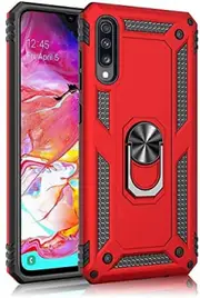 SSRGV Case cover for Samsung Galaxy A70 phone case, case cover with magnetic holder for Samsung Galaxy A70S phone case (color: Red)