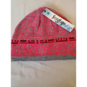 PinkGray/ Frostbite Knit Winter Ski Cap Hat Beanie