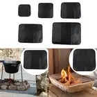 Fireplace Mat Fire Mat BBQ Grill Mat BBQ Protector Grilling Mat Heat Resistant