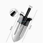 Farm tools for digging fields Extended and thickened pointed shovel