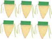 LOLIPPYY 6Pcs Carrot Shaped Drawstring Bags for Easter Celebrations Stylish Party Favor Supplies for Egg Hunts Weddings Birthdays and Spring Events Generous Space for Treats and
