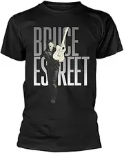 [BRUCE SPRINGSTEEN] T Shirt Estreet Band Logo Official Mens Black S