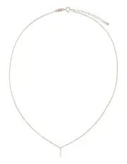 [Mocha] Elly Lou Timeless Initial Necklace I in Silver
