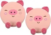 2Pcs Portable Cute Pig Silicone Phone Stand Adorable Desktop Phone Holder for Home Mobile Phone Bracket for Devices