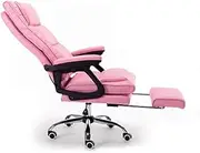 E-Sports Anchor Gaming Chair High Back to Head Executive Ergonomic Swivel Chair Comfortable Computer Chair with Pedal (Color : Pink, Size : Aluminum Alloy feet)