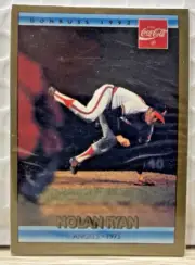 Unopened Pack 1992 Donruss Coca-Cola Nolan Ryan Baseball Cards 1973 Angels