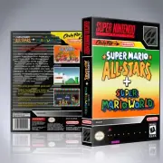SNES Case - NO GAME - Super Mario All-Stars and Super Mario World