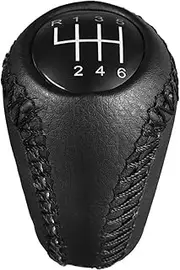 Wivplex for Mazda, 3 Bk/bl 5 CR CW 6 II GH CX-7 ER Mx-5 Nc III MT Leather Shifter Lever Arm Stick Headball 5/6-Speed Gear Shift Knob Car Gear Shift Knob(5Speed)