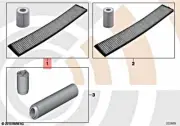 Genuine Oil Cabin Air Filter Service Kit BMW 3 E46 1.6-1.8L M43 88002157522