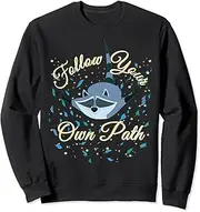 [Disney] Pocahontas Meeko Follow Your Own Path Text Sweatshirt
