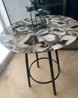 Natural Agate coffee Table Top, Agate Round Sofa side Table Top, Handmade Decors