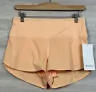 Lululemon Speed Up HR Short 2.5” Lined Size 6 Summer Glow 56407