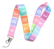 Alphabet Capital Letters ABC Elementary School English Teacher 17.7 Neck Lanyard