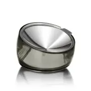 Pet Oblik Whisker Fatigue Cat Food Bowl Raised Stainless Steel Shallow Dish, ...