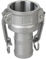 (Ships Fast) 2" Type C 304 Stainless Steel Camlock | Female Coupler x Hose Shank