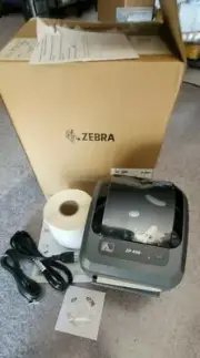 Zebra ZP 450 Label Thermal Bar Code Printer 450-0501 0006A Adjustable Arms NEW