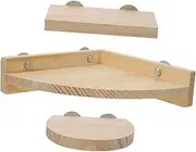 SUPVOX 3Pcs Stand Natural Parrot Platform for Pets for Bird Cage Supplies Climbing and Playing Perches for Parrots Hamsters and More