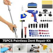 75PCS Auto Paintless Dent Repair Tool AU Plug Glue Gun Car Dent Remover Puller