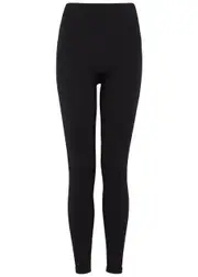 PRISM2 Awaken Ribbed Stretch-jersey Leggings - Black - One Size ONE SIZE