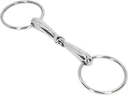 Horse Snaffle Bit Stainless Steel Jointed Chewing Mouth Roller 135mm for Breeding