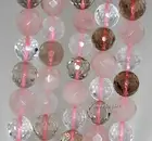 13-12MM MIX QUARTZ GEMSTONE FACETED ROUND LOOSE BEADS 7inch
