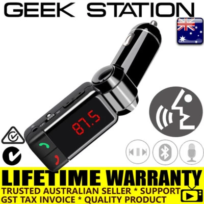 Bluetooth Car Kit FM Transmitter Car Charger MP3 Player USB for iPhone Samsung