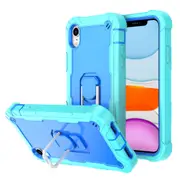 MCC Stylish Shockproof iPhone XR Case Cover Apple iPhoneXR Heavy Duty [Light Blue+Blue]