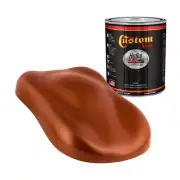 Hot Rod Flatz Inferno Orange Pearl Metallic Urethane Auto Flat Car Paint, Quart