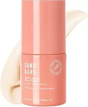 Sand & Sky Australian Essentials Anti-Aging Eye Cream with Peptides & Vitamin C - Under-Eye Brightening Formula, Reduces Dark Circles & Puffiness