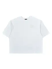 [We11done] White Simple Logo T-Shirt