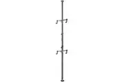CyclingDeal Floor to Ceiling 2 Bike Storage Stand - Dual Hanger Gravity Hook Parking Pole Rack - Storing Bicycles in Garage or Apartment - up to 3m