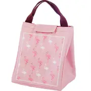3Pcs Flamingo lunch bag thick portable waterproof insulation bag aluminum foil heat insulation portable lunch bag lunch box bag