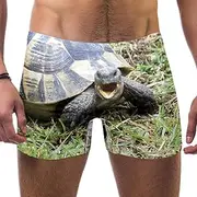 [VBFOFBV] Men's Printed Jammer Swimsuit Swim Shorts, Animal Winter Snow Cat