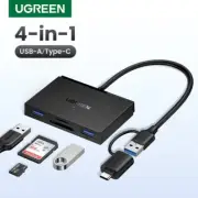 UGREEN 4 in1 Card Reader Type C to USB 3.0 TF SD 3.0 USB-C For Macbook iPhone PC
