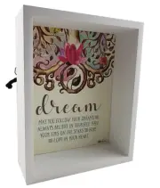 Tree of Life Shadow Box Hanging Wall Art Dream Inspirational Free Standing Home