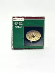 Vintage Solid Brass Executive Decision Maker Spinner Office Brittany Bay SEALED