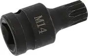 Tamper Proof M14 Brake Caliper Sleeve Auto Triple Bit Socket Set Square Socket Light Weight Portable for Car