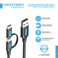 在飛比找蝦皮購物優惠-Vention 2 合 1 Type-C Micro Usb