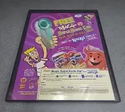Kool-aid Magic Supersonic Ear Print Ad 2002 Framed 8.5x11 Wall Art