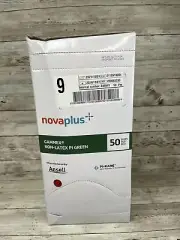Gammex NovaPlus Non-Latex PI Green Surgical Glove, 50 Pair Box Size 9 *See Date*