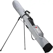 Zxpjkyu Golf Putt Bag with Stand Dustproof Waterproof Bag Women Men Practice Golf Balls Bag, Grey