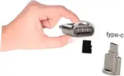 USB Type c Adapter USB 3.1 to Type c Adapter for Mobile OTG USB Type c Silver Portable Easy to Use