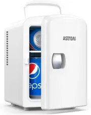 AstroAI Mini Fridge, 4 Liter/6 Can AC/DC Portable Thermoelectric Cooler for and