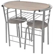 vidaXL Breakfast Bar Set Iron Dining Table and Chairs Kitchen Room Bistro