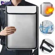15x11” Fireproof Money Bag Document Safe Waterproof Fire Proof 2 Pouch Holder