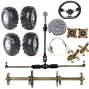 810mm Rear Axle Kit 18x9.5-8'' Tyre 4 Lug Wheel Hub for Go Kart Golf Cart Taotao