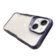 For Iphone 15 Electroplating Tpu Frame Hybrid Pc Phone Case