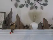Barnwood Rustic Small Trees, Fall or Christmas, Farmhouse Shelf Decor